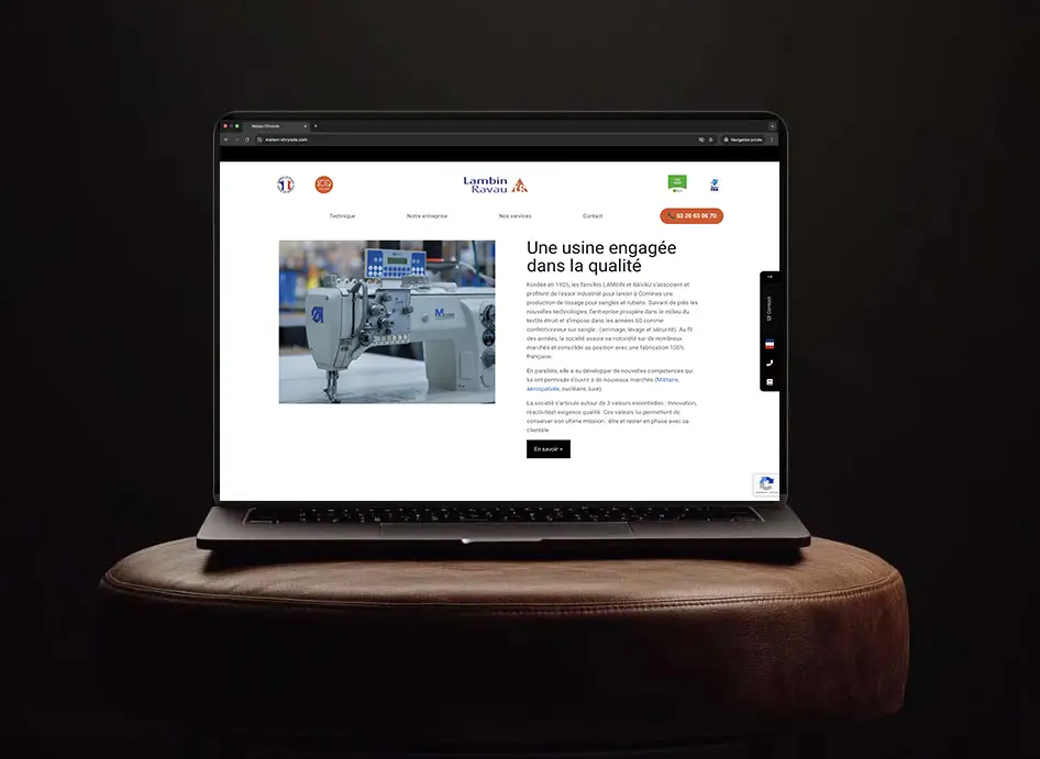 Lambin Ravau Site Internet