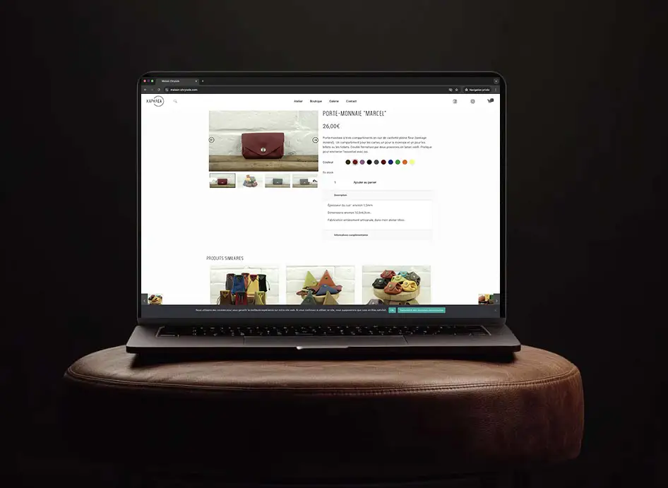 Catégories Site E commerce Kapkrea Vente Maroquinerie en ligne